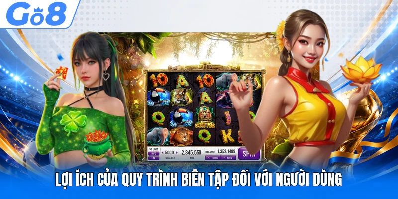 Tiêu Chuẩn Biên Tập 3 Lợi ích của quy trình biên tập đối với người dùng